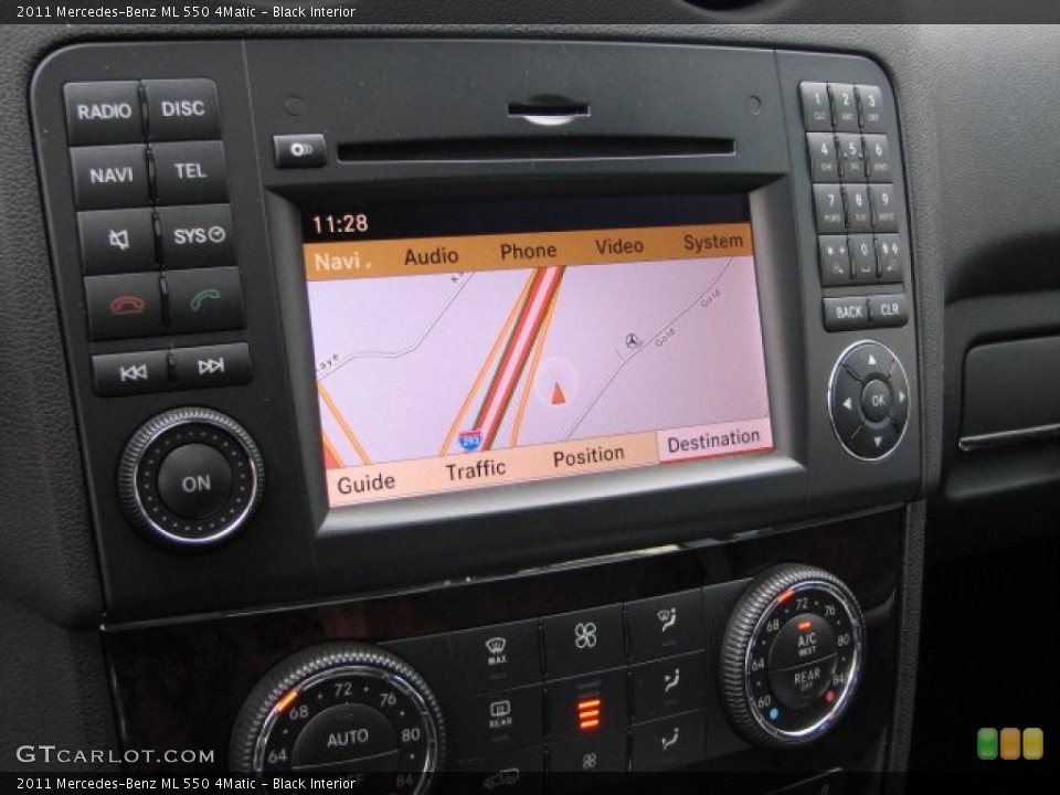 Black Interior Controls for the 2011 Mercedes-Benz ML 550 4Matic #47147043