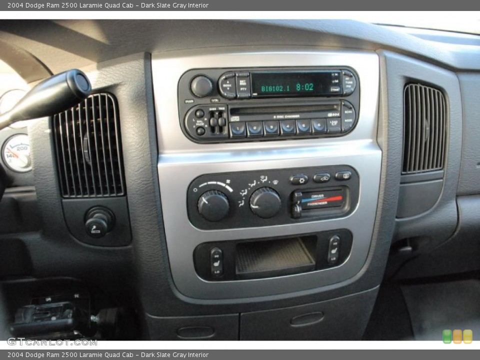 Dark Slate Gray Interior Controls for the 2004 Dodge Ram 2500 Laramie Quad Cab #47147472