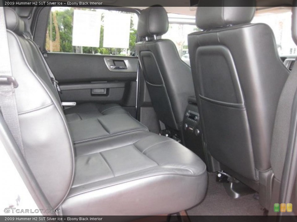 Ebony Black Interior Photo for the 2009 Hummer H2 SUT Silver Ice #47148441