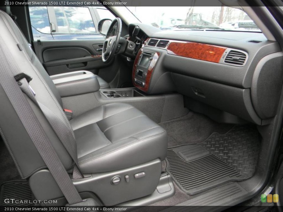 Ebony Interior Photo for the 2010 Chevrolet Silverado 1500 LTZ Extended Cab 4x4 #47148537
