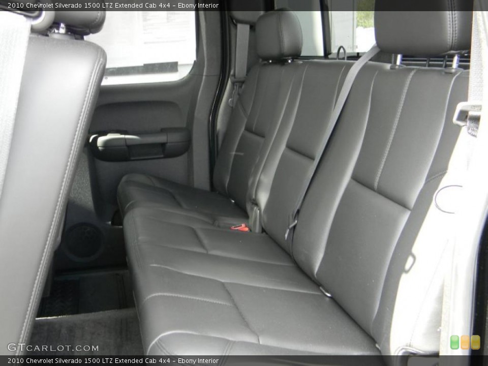 Ebony Interior Photo for the 2010 Chevrolet Silverado 1500 LTZ Extended Cab 4x4 #47148567