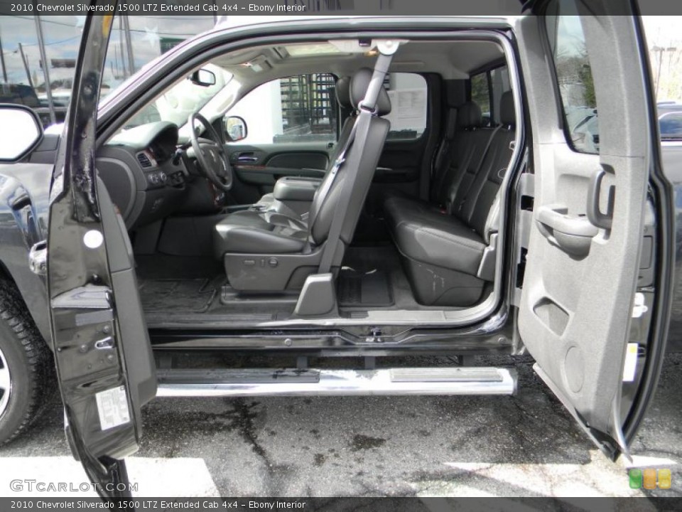 Ebony Interior Photo for the 2010 Chevrolet Silverado 1500 LTZ Extended Cab 4x4 #47148579