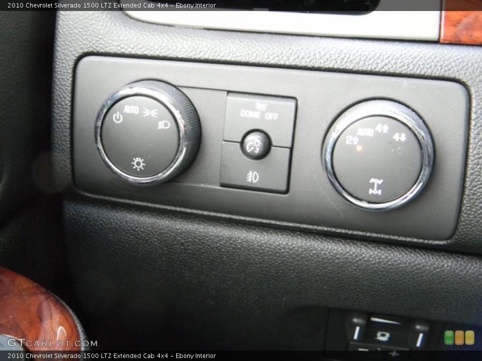 Ebony Interior Controls for the 2010 Chevrolet Silverado 1500 LTZ Extended Cab 4x4 #47148690