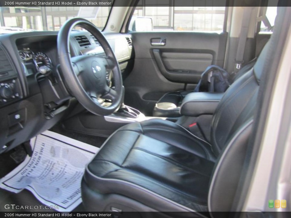 Ebony Black Interior Photo for the 2006 Hummer H3  #47150529