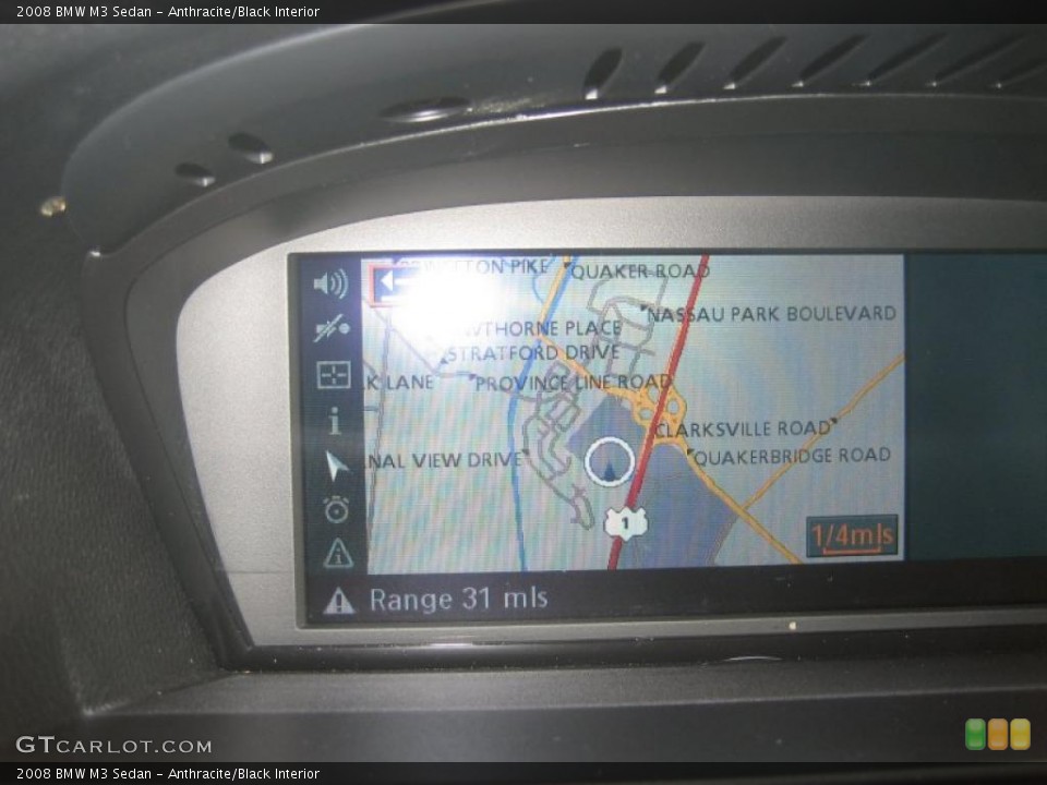 Anthracite/Black Interior Navigation for the 2008 BMW M3 Sedan #47152281