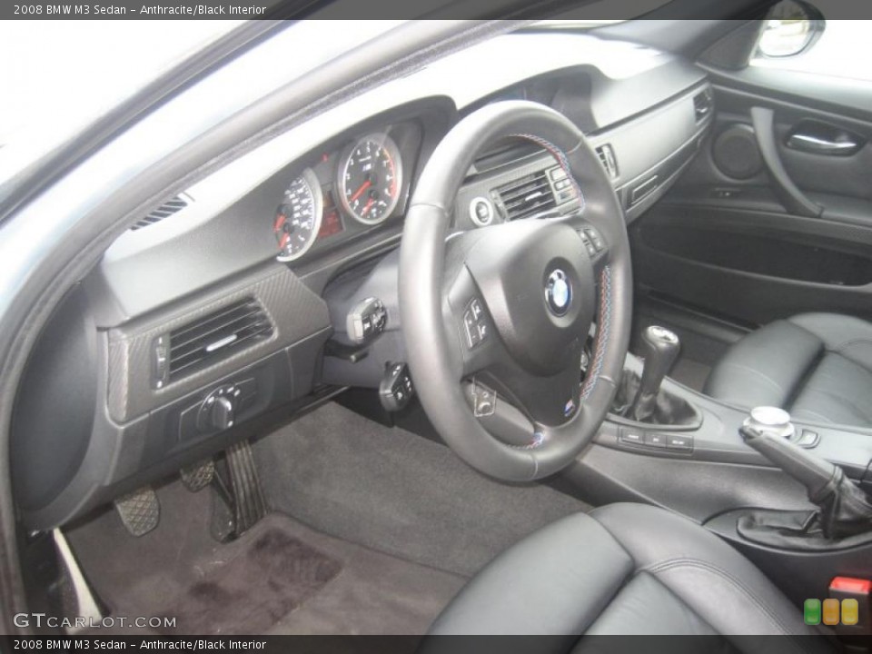 Anthracite/Black 2008 BMW M3 Interiors
