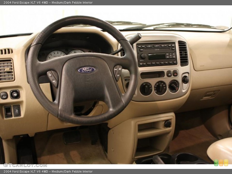 Medium/Dark Pebble Interior Dashboard for the 2004 Ford Escape XLT V6 4WD #47155788