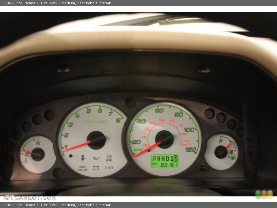 Medium/Dark Pebble Interior Gauges for the 2004 Ford Escape XLT V6 4WD #47155806