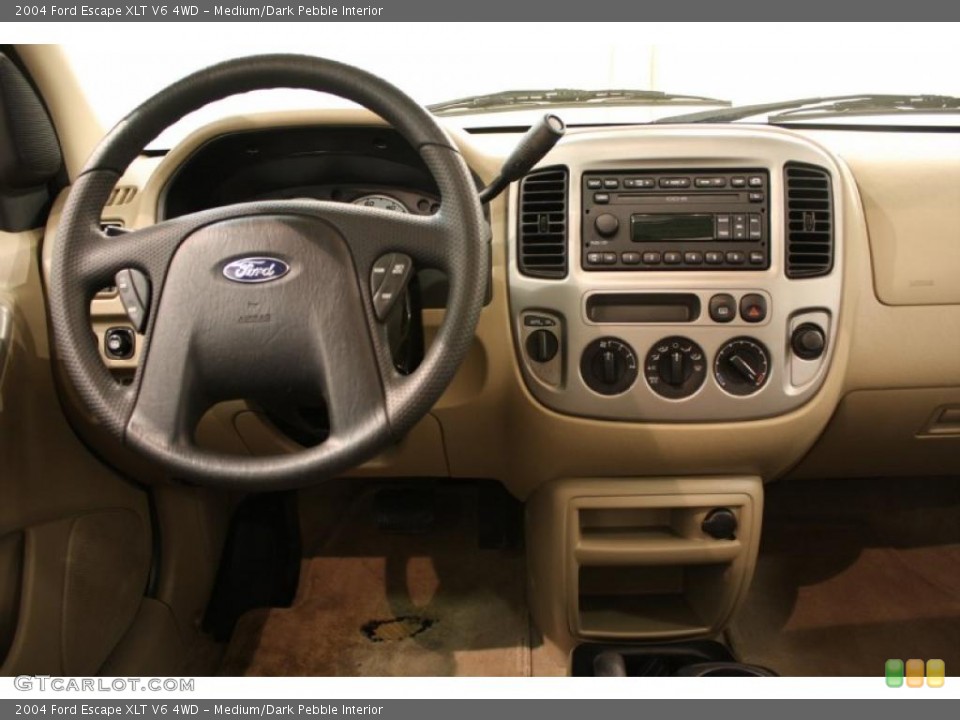 Medium/Dark Pebble Interior Dashboard for the 2004 Ford Escape XLT V6 4WD #47155854