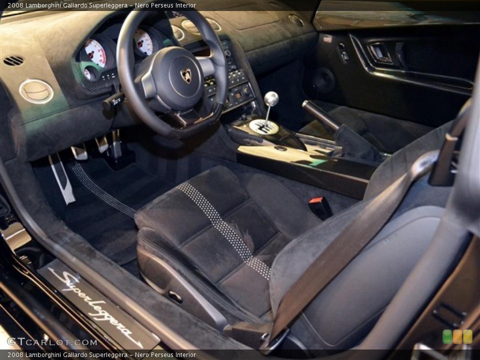 Nero Perseus Interior Prime Interior for the 2008 Lamborghini Gallardo Superleggera #47158227