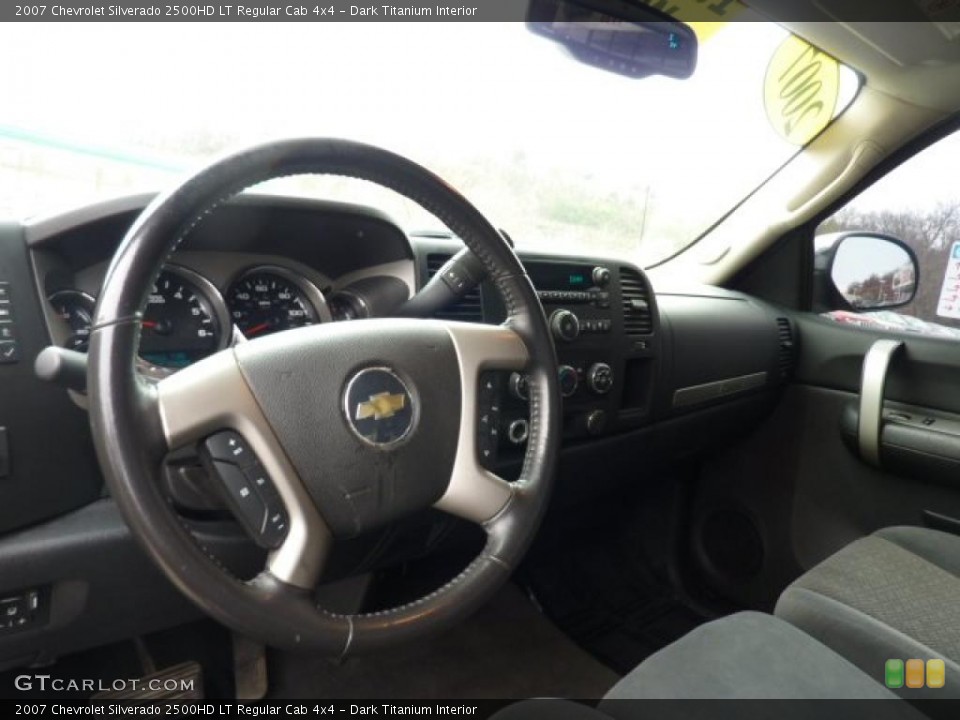 Dark Titanium Interior Steering Wheel for the 2007 Chevrolet Silverado 2500HD LT Regular Cab 4x4 #47158788