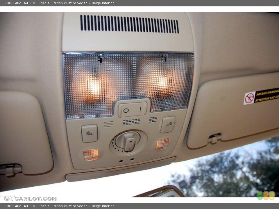 Beige Interior Controls for the 2008 Audi A4 2.0T Special Edition quattro Sedan #47160567
