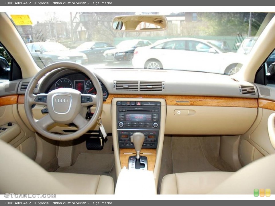 Beige Interior Dashboard for the 2008 Audi A4 2.0T Special Edition quattro Sedan #47160582