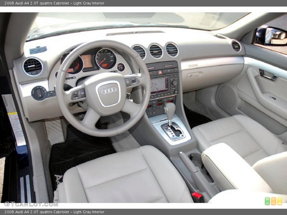 Light Gray Interior Prime Interior for the 2008 Audi A4 2.0T quattro Cabriolet #47160750