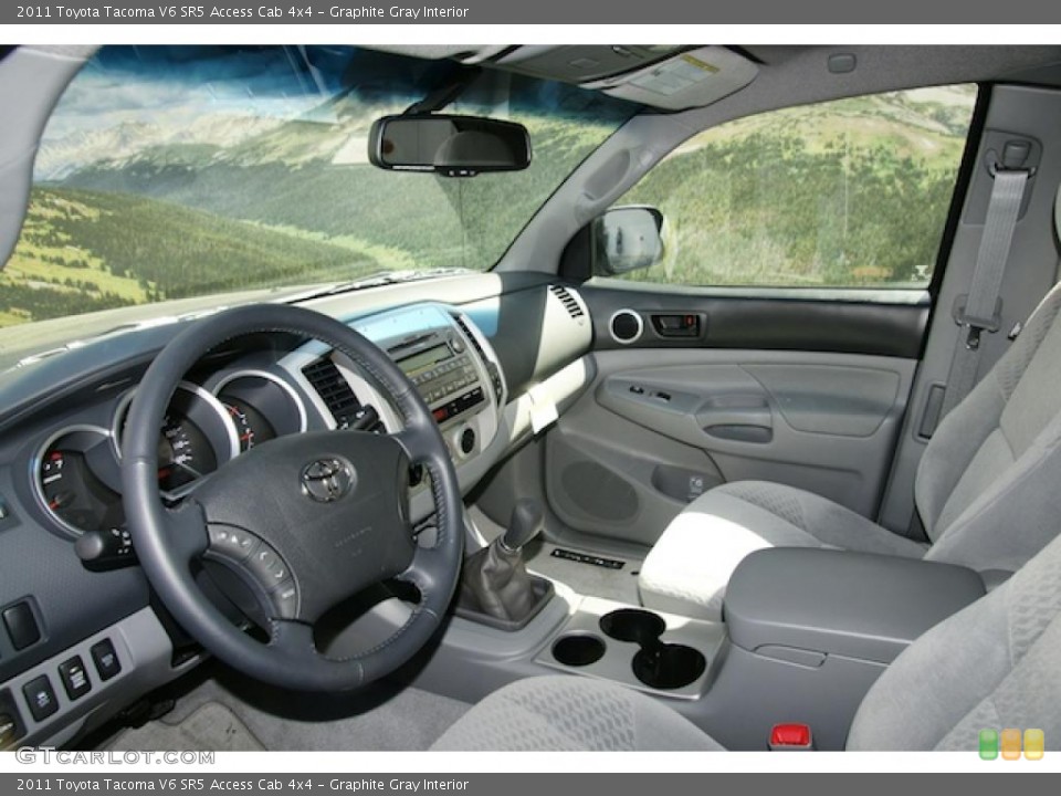 Graphite Gray Interior Photo for the 2011 Toyota Tacoma V6 SR5 Access Cab 4x4 #47162691