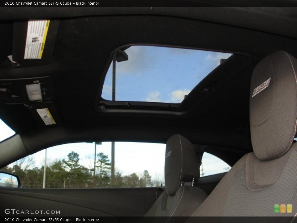 Black Interior Sunroof for the 2010 Chevrolet Camaro SS/RS Coupe #47166036