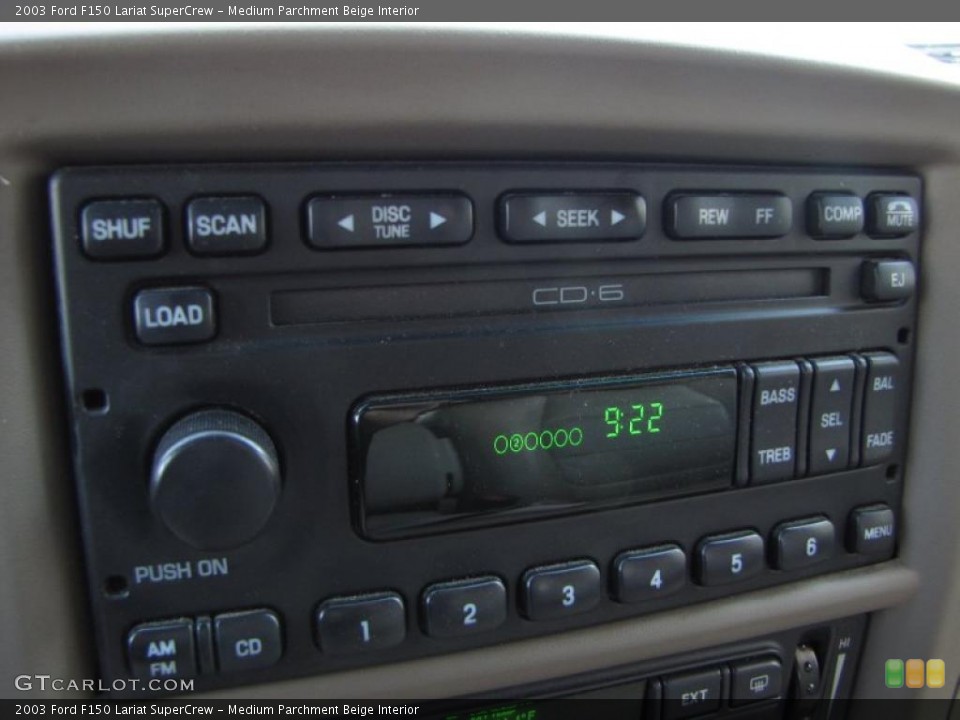 Medium Parchment Beige Interior Controls for the 2003 Ford F150 Lariat SuperCrew #47167989