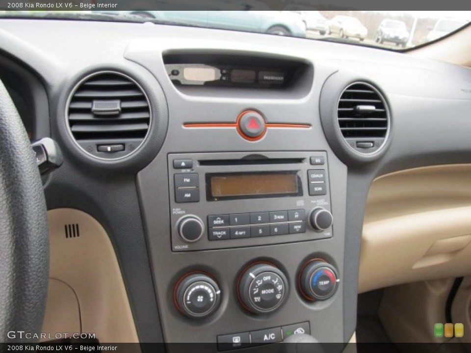 Beige Interior Controls for the 2008 Kia Rondo LX V6 #47168136