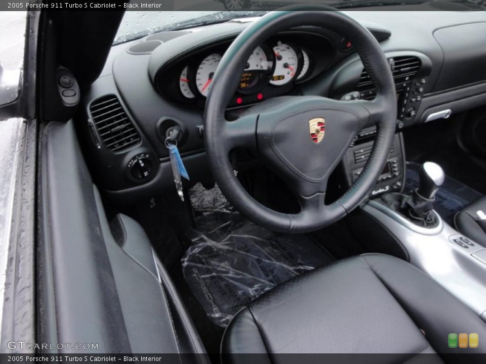 Black Interior Photo for the 2005 Porsche 911 Turbo S Cabriolet #47168553