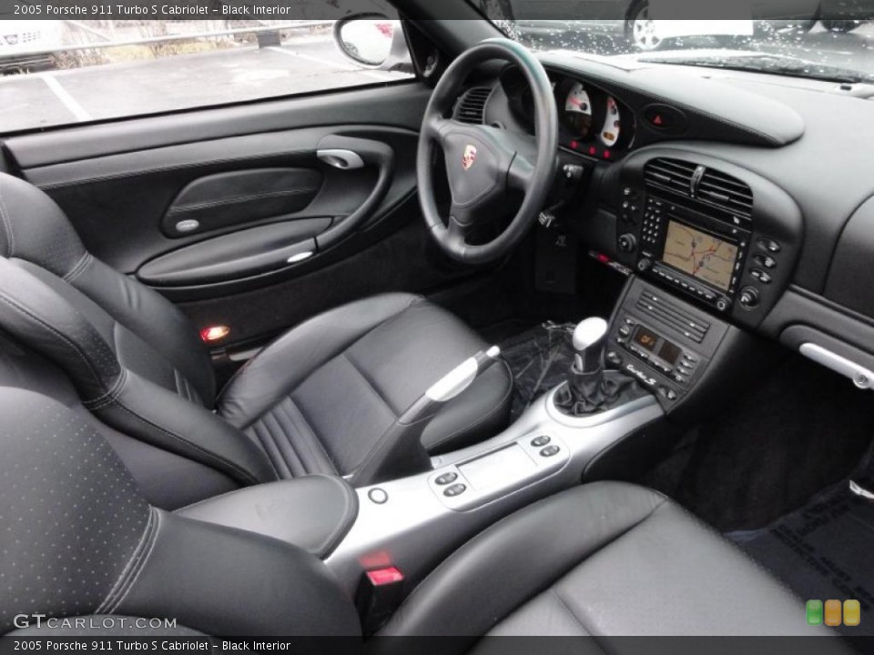 Black Interior Photo for the 2005 Porsche 911 Turbo S Cabriolet #47168604