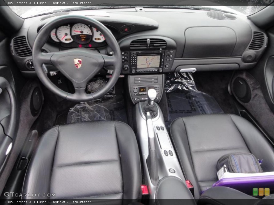 Black Interior Dashboard for the 2005 Porsche 911 Turbo S Cabriolet #47168703