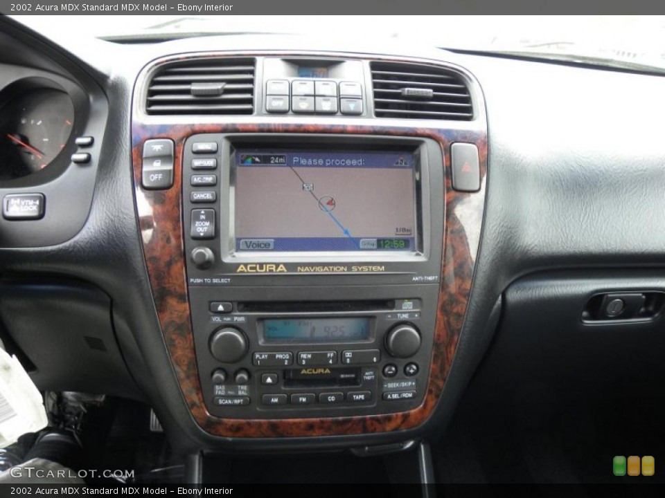Ebony Interior Navigation for the 2002 Acura MDX  #47168820