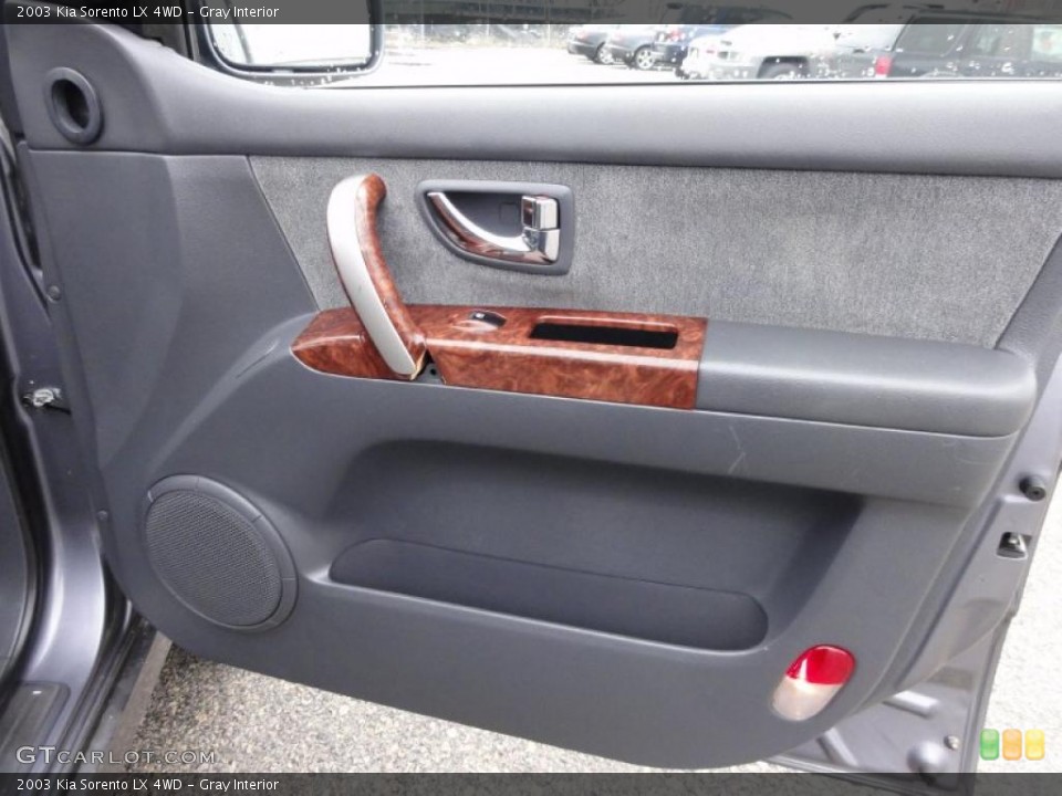Gray Interior Door Panel for the 2003 Kia Sorento LX 4WD #47169015