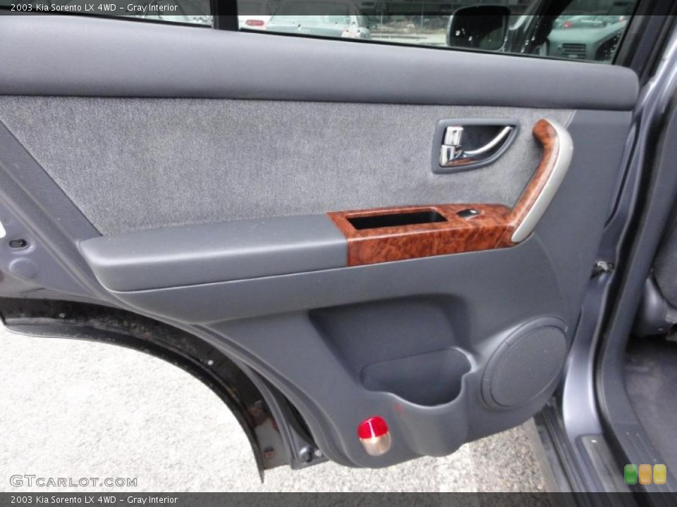Gray Interior Door Panel for the 2003 Kia Sorento LX 4WD #47169054