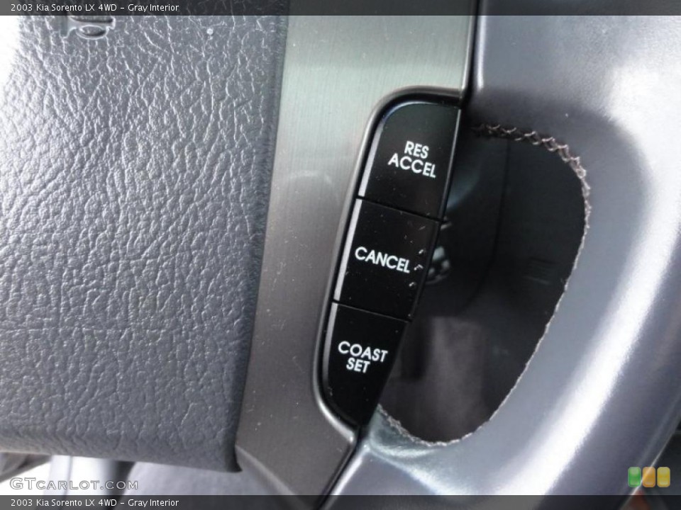 Gray Interior Controls for the 2003 Kia Sorento LX 4WD #47169234