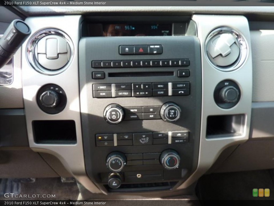 Medium Stone Interior Controls for the 2010 Ford F150 XLT SuperCrew 4x4 #47174130