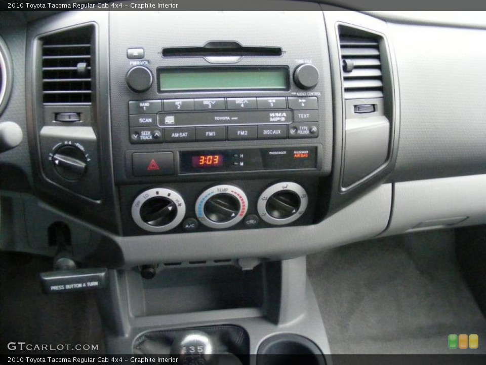 Graphite Interior Controls for the 2010 Toyota Tacoma Regular Cab 4x4 #47174436