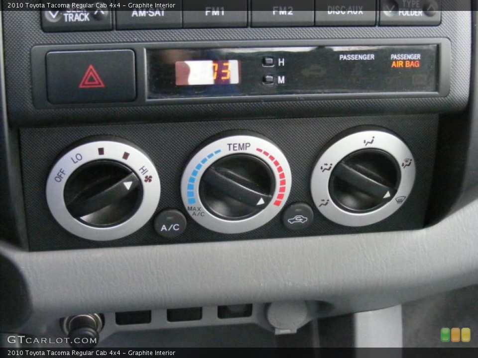Graphite Interior Controls for the 2010 Toyota Tacoma Regular Cab 4x4 #47174442