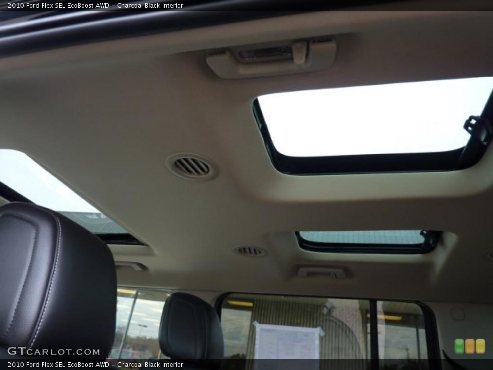 Charcoal Black Interior Sunroof for the 2010 Ford Flex SEL EcoBoost AWD #47177058