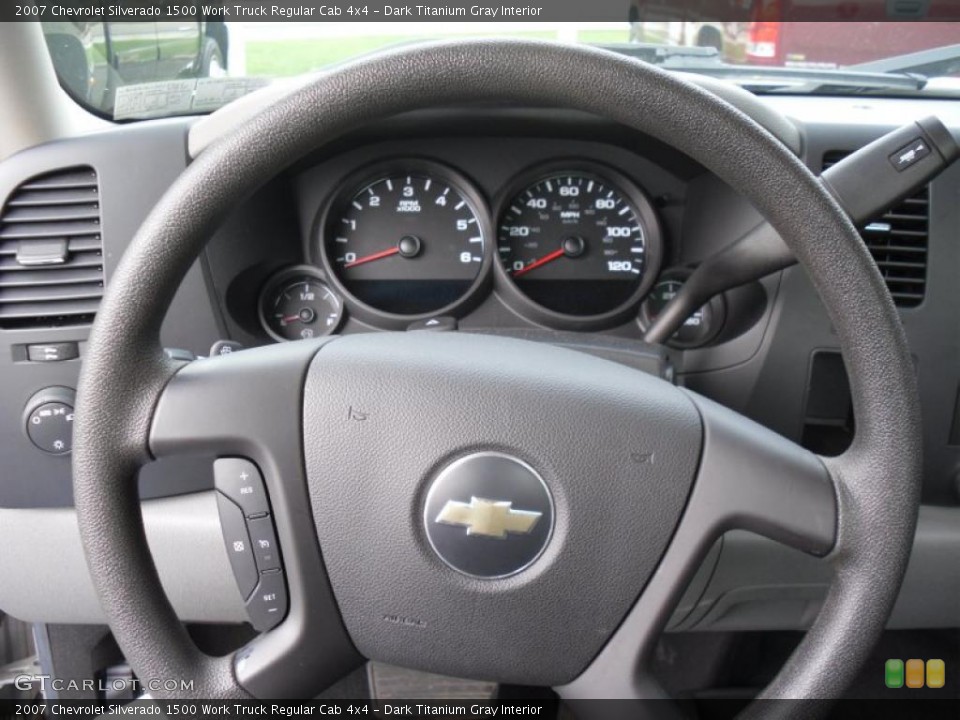 Dark Titanium Gray Interior Steering Wheel for the 2007 Chevrolet Silverado 1500 Work Truck Regular Cab 4x4 #47178645
