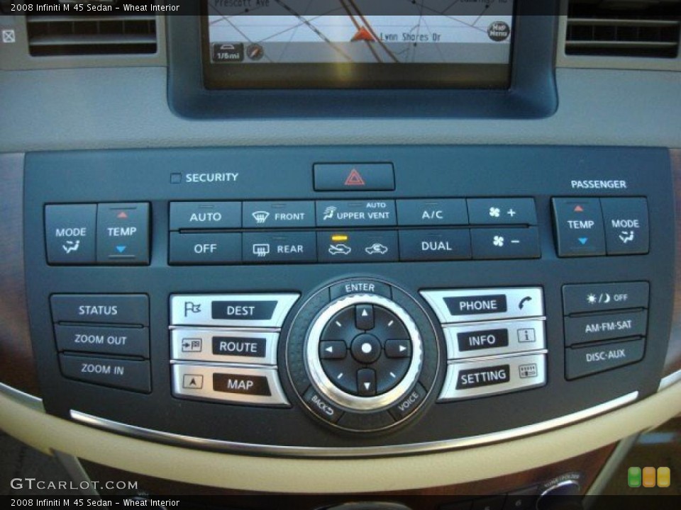Wheat Interior Controls for the 2008 Infiniti M 45 Sedan #47179512
