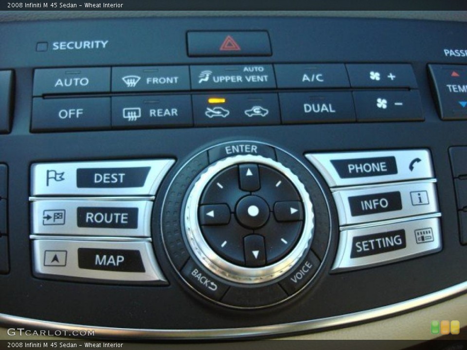 Wheat Interior Controls for the 2008 Infiniti M 45 Sedan #47179521