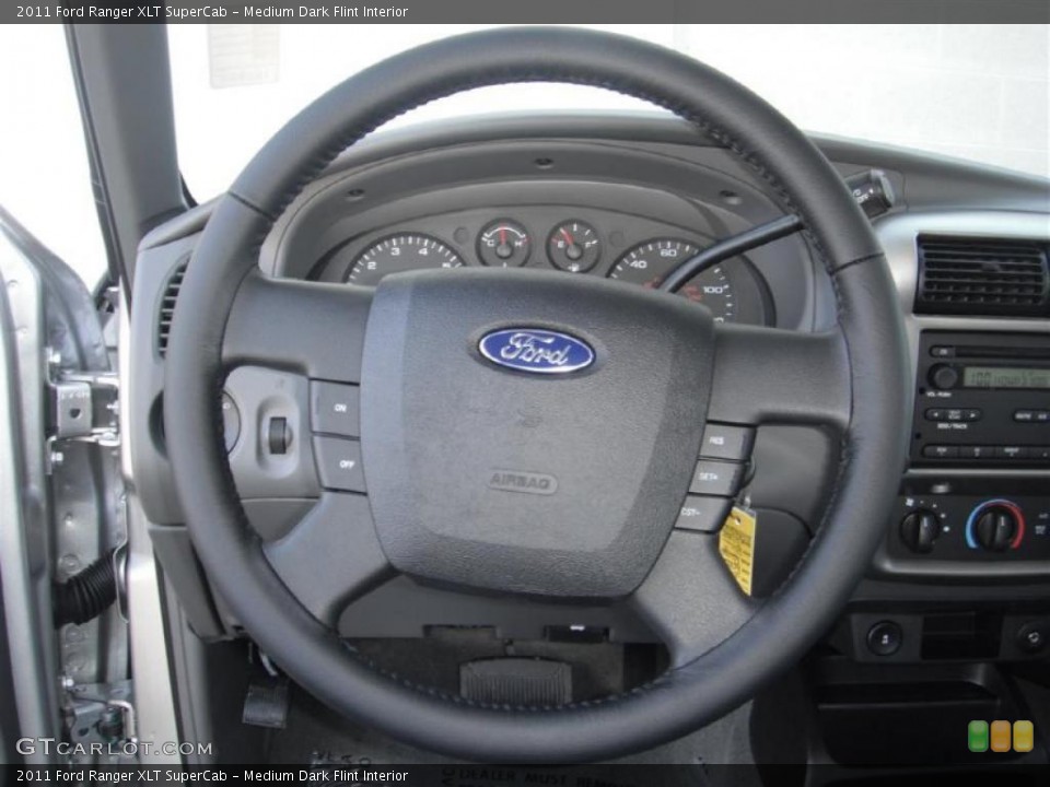 Medium Dark Flint Interior Steering Wheel for the 2011 Ford Ranger XLT SuperCab #47181357