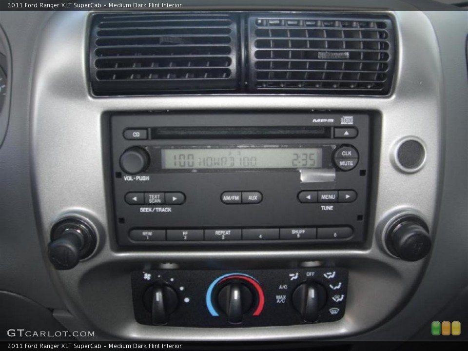 Medium Dark Flint Interior Controls for the 2011 Ford Ranger XLT SuperCab #47181372