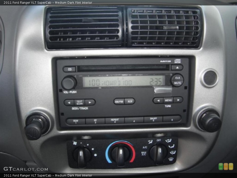 Medium Dark Flint Interior Controls for the 2011 Ford Ranger XLT SuperCab #47181582