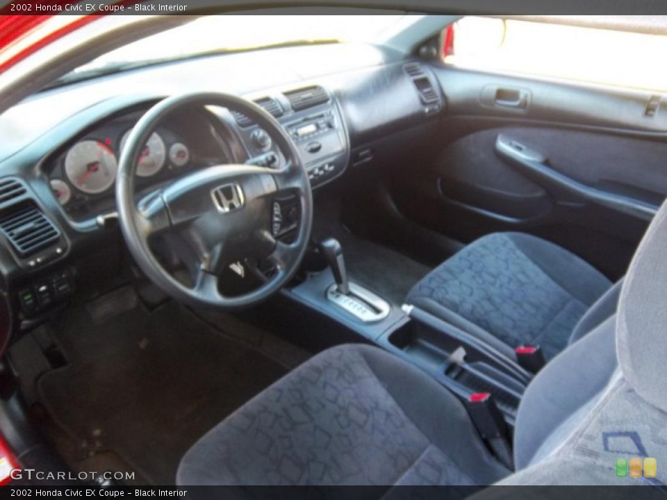 Black Interior Prime Interior for the 2002 Honda Civic EX Coupe #47182044
