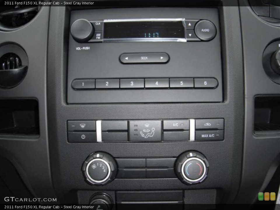 Steel Gray Interior Controls for the 2011 Ford F150 XL Regular Cab #47183268