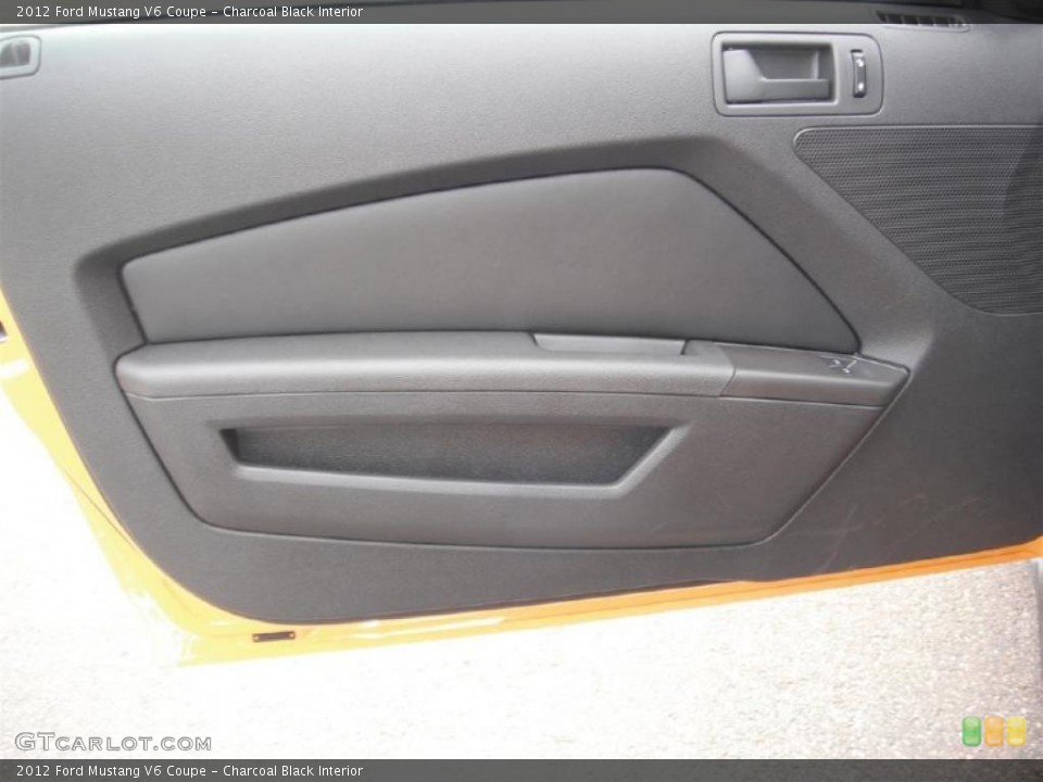 Charcoal Black Interior Door Panel for the 2012 Ford Mustang V6 Coupe #47184432