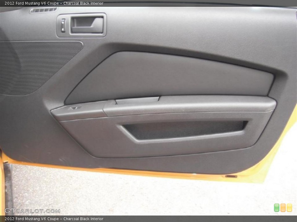 Charcoal Black Interior Door Panel for the 2012 Ford Mustang V6 Coupe #47184438