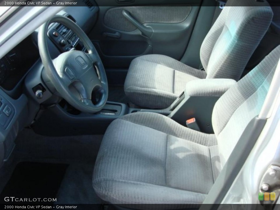 Gray Interior Photo for the 2000 Honda Civic VP Sedan #47184648