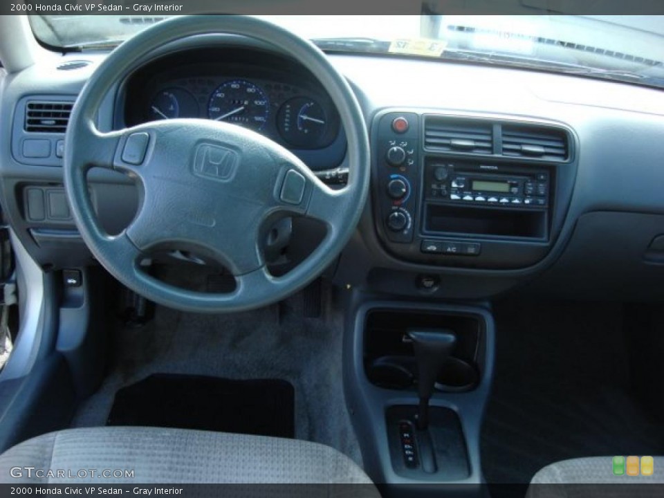 Gray Interior Dashboard for the 2000 Honda Civic VP Sedan #47184660