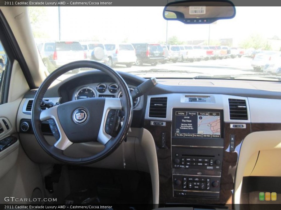 Cashmere/Cocoa Interior Dashboard for the 2011 Cadillac Escalade Luxury AWD #47185077