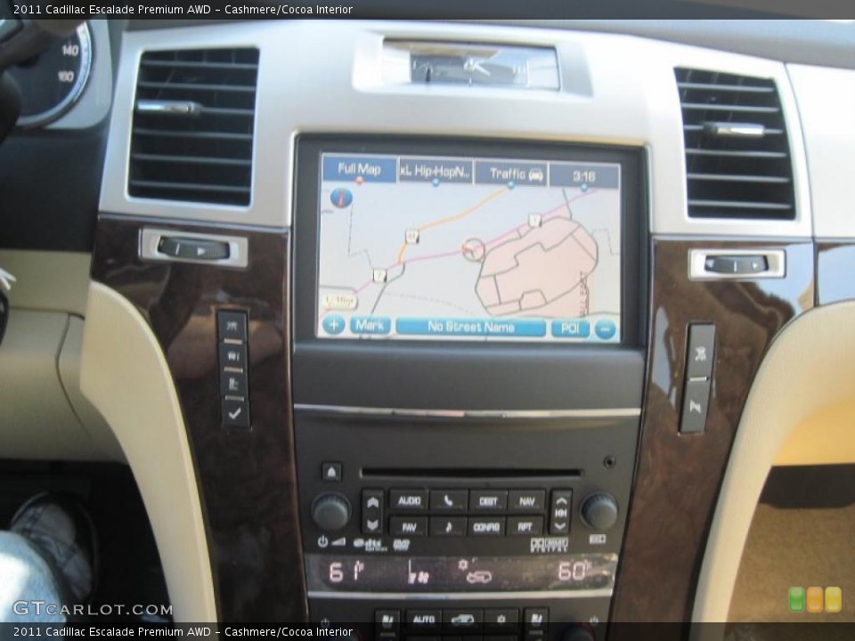 Cashmere/Cocoa Interior Navigation for the 2011 Cadillac Escalade Premium AWD #47185251