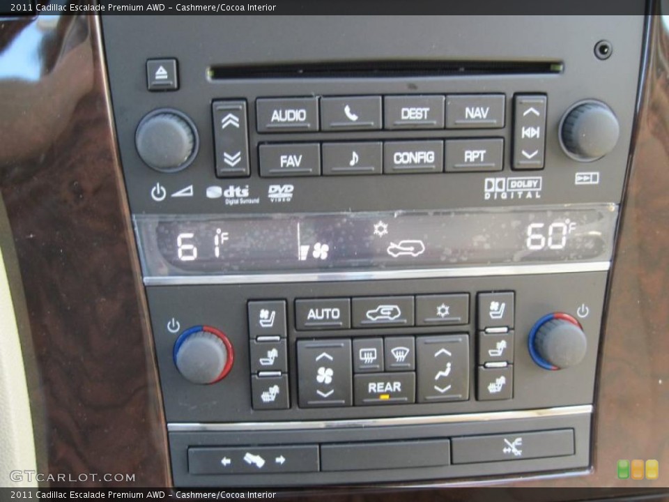 Cashmere/Cocoa Interior Controls for the 2011 Cadillac Escalade Premium AWD #47185260