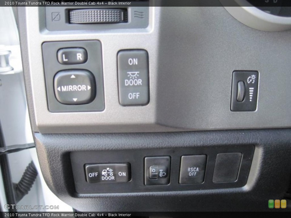 Black Interior Controls for the 2010 Toyota Tundra TRD Rock Warrior Double Cab 4x4 #47185938