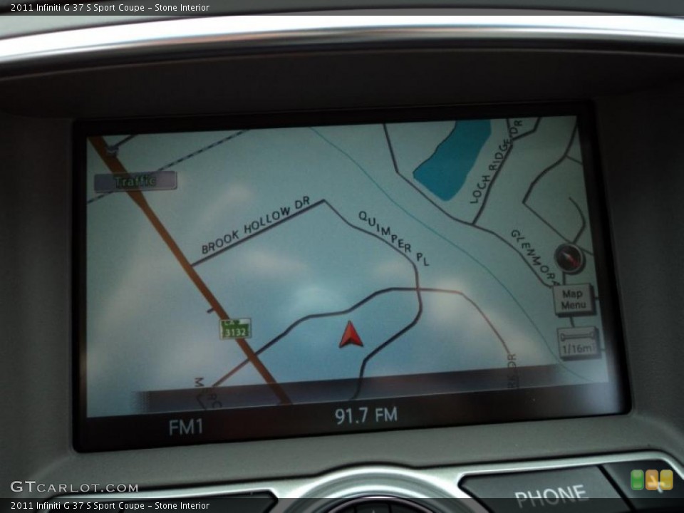 Stone Interior Navigation for the 2011 Infiniti G 37 S Sport Coupe #47186214